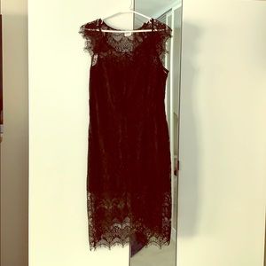 Black lace dress